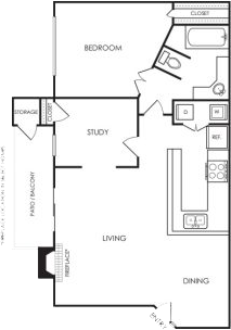 floor plan photo of the park at westchase in houston, tx at The Hyde Park at Valley Ranch