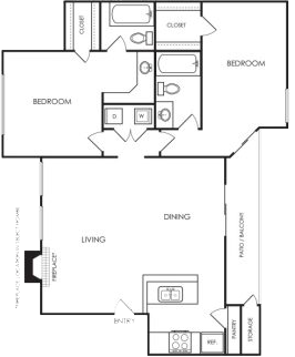 floor plan photo of the park at westchase in houston, tx at The Hyde Park at Valley Ranch